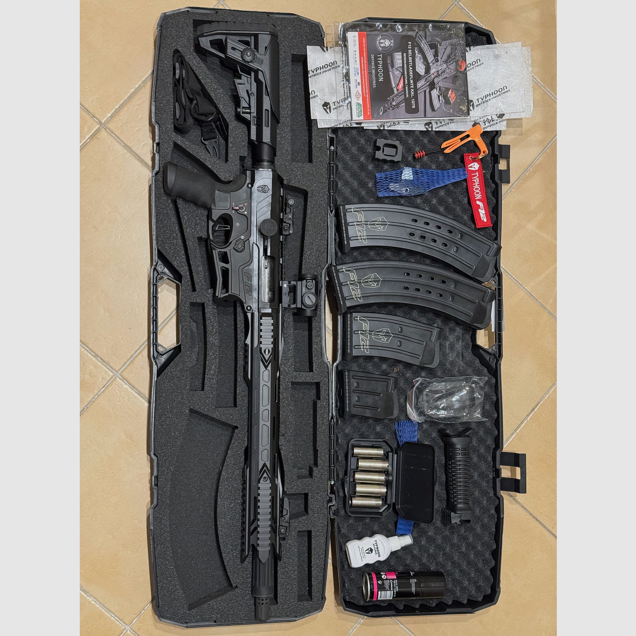 Typhoon F12 Maxi Black IPSC con Vortex Red Dot – come nuovo – max. 200–250 colpi