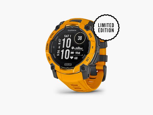 ZEGAREK – GARMIN – INSTINCT® 3 | 50MM | SOLAR | Sunburst z paskiem Sunburst/szary | EDYCJA LIMITOWANA