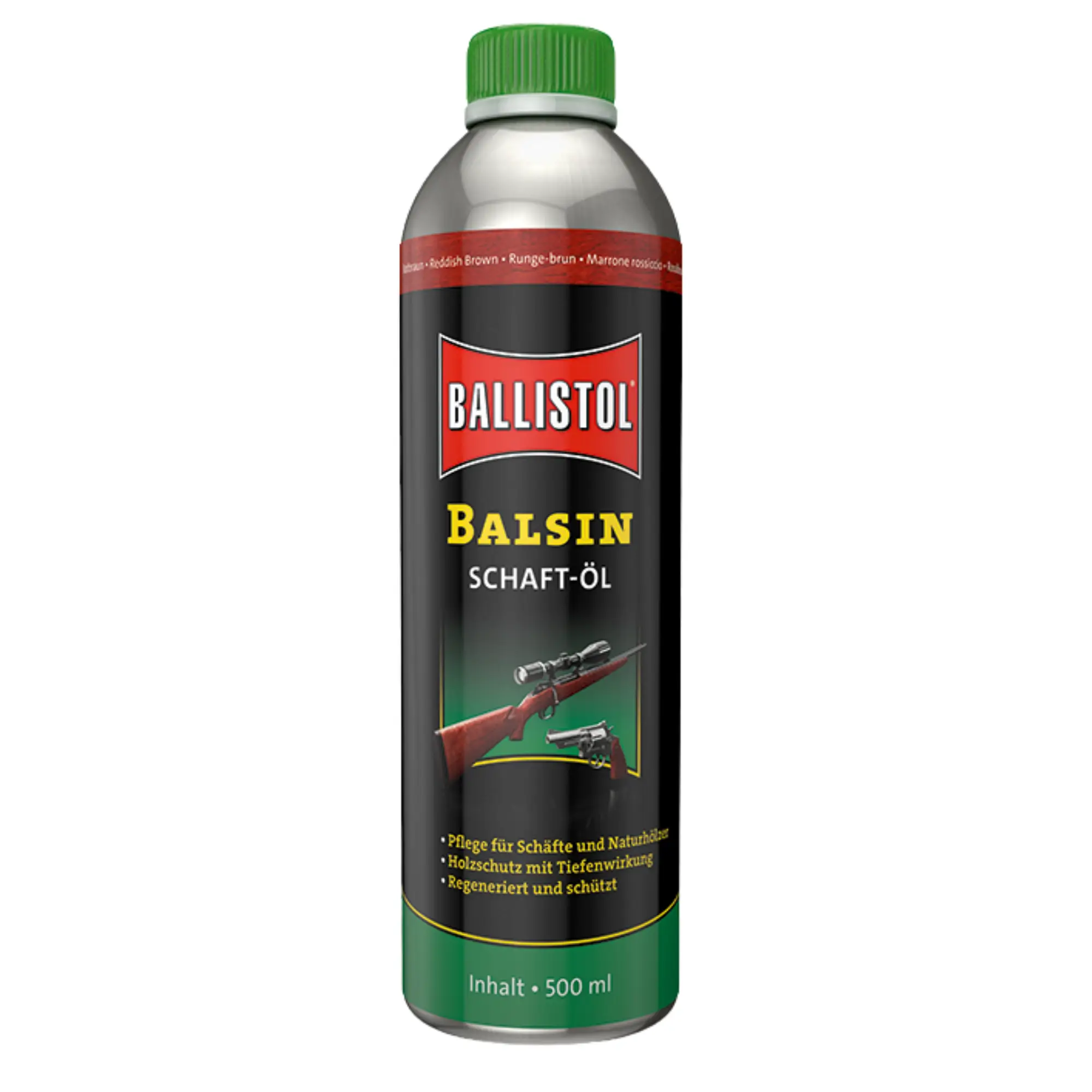 Aceite para culatas Ballistol Balsin Marrón-Rojo (500 ml)