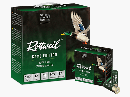 Rottweil Game Edition Ente 12/70 3,25 mm - 100 Stk.