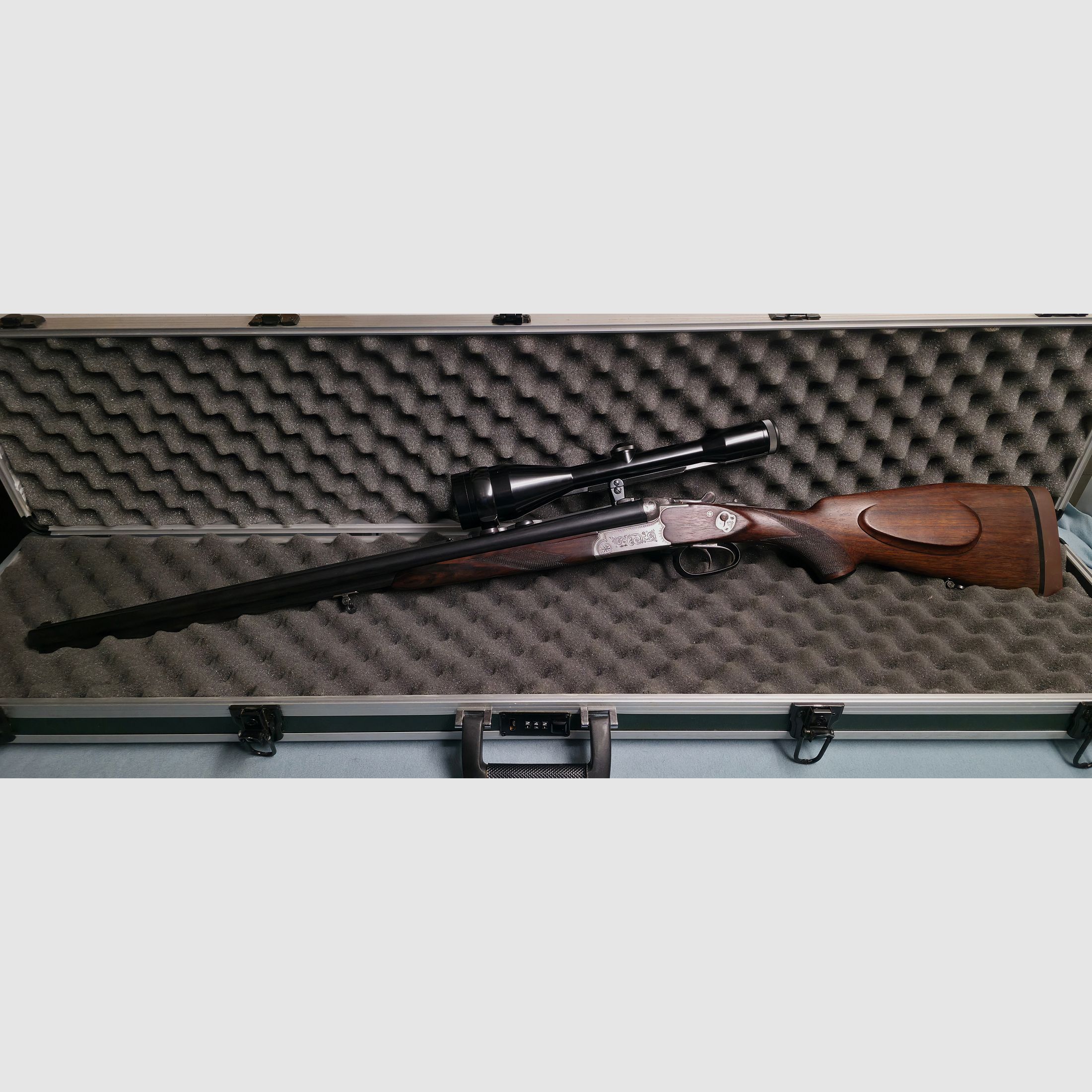 Drilling Sauer & Sohn Kaliber 16/70 und 7x65R mit Zeiss Diatal-Z 8x56 T und 2 Einsteckläufen