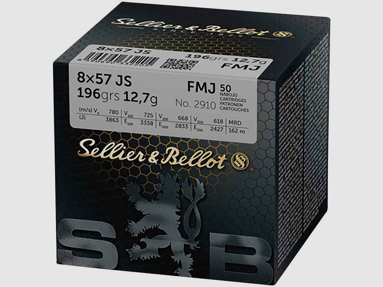 8x57 IS Vollmantel 12,7g/196grs. Sellier & Bellot