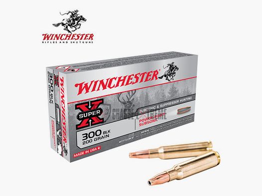 20 cartucce WINCHESTER cal 300 Blackout 200gr Power Point Subsonic