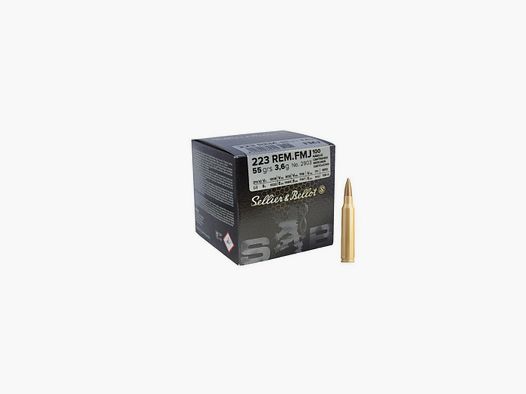 MUNITION SELLIER & BELLOT 223 REM FMJ 55GRS/3.6G