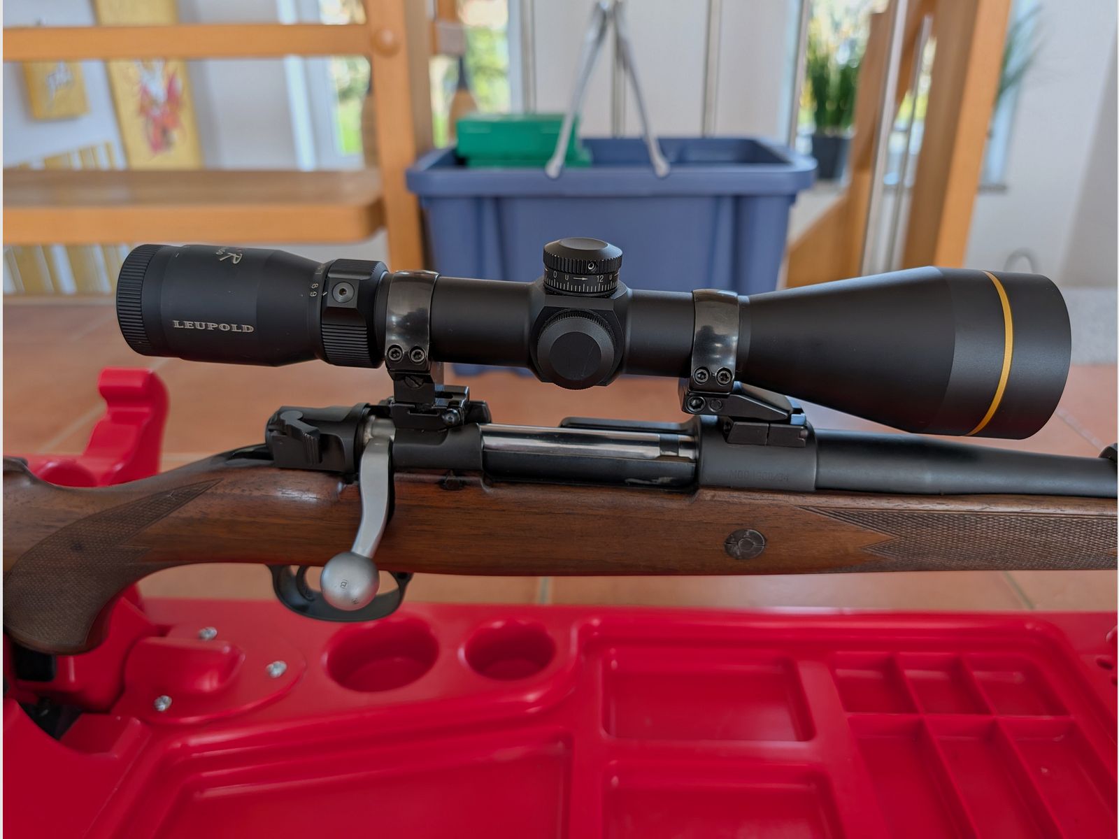 Mauser 98 Mod 1908 9,3x62 met Optiek van Leupold