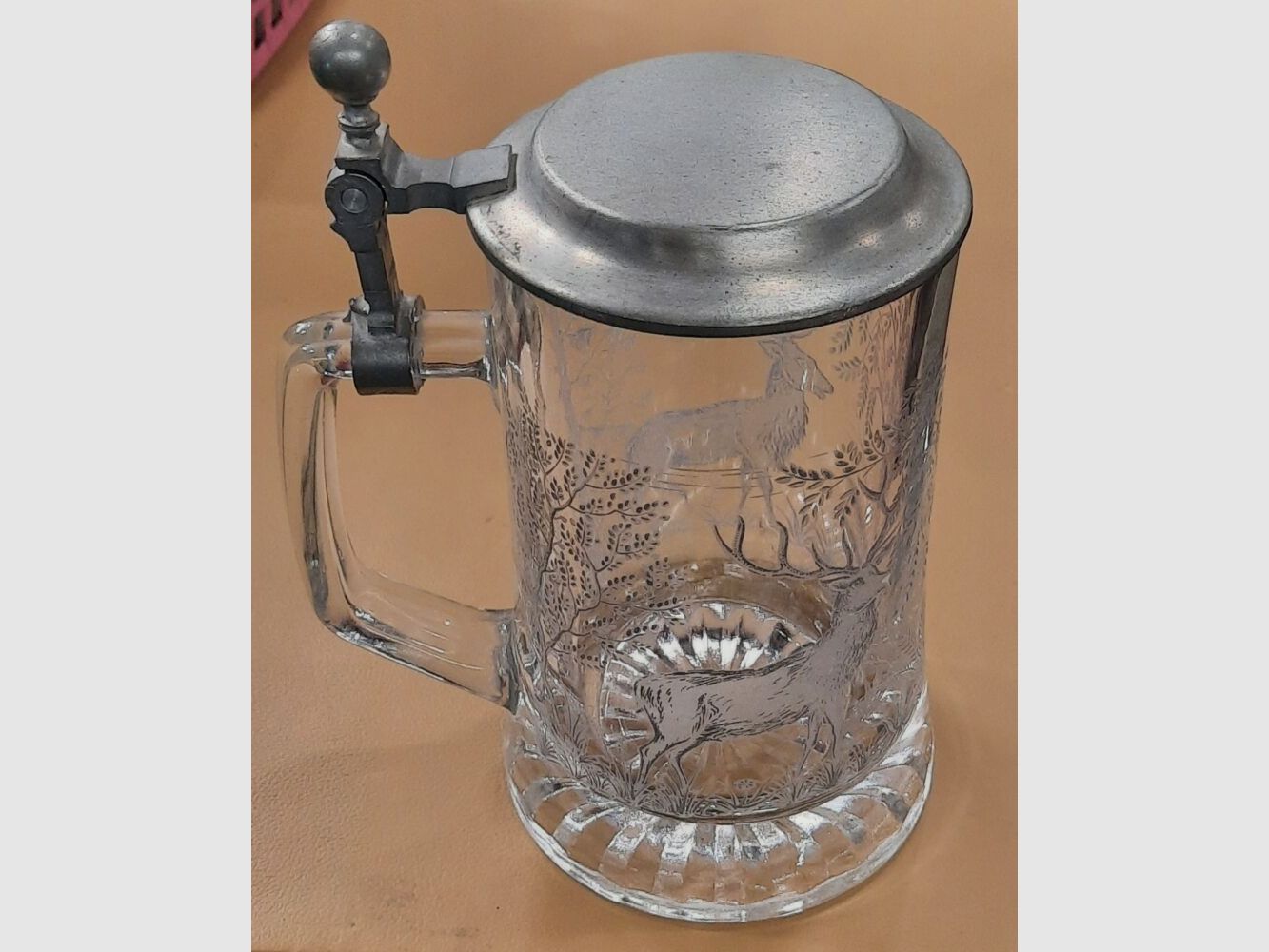Bierkrug Zinn Bierkrug aus Glas