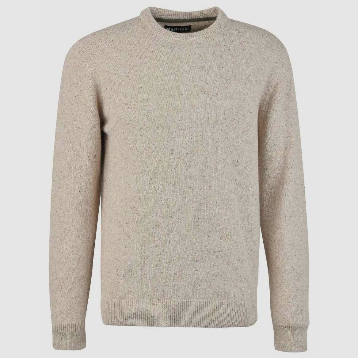 Barbour Pullover Essential Tisbury Crew Dark Sand