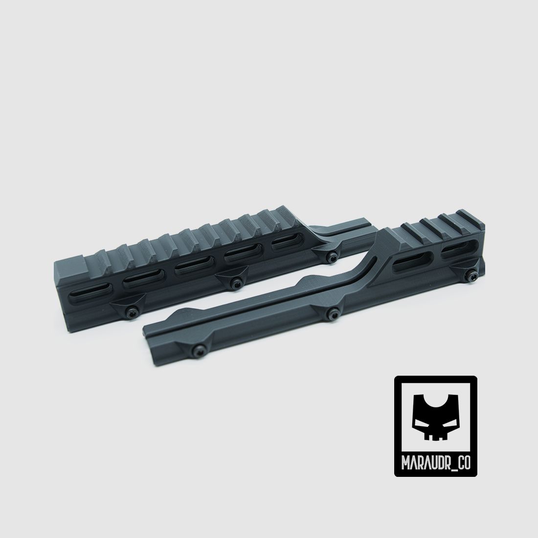 MCO 2x 160mm Riser Rail Set per AGP-9, SSR-9 e altri (Grigio)