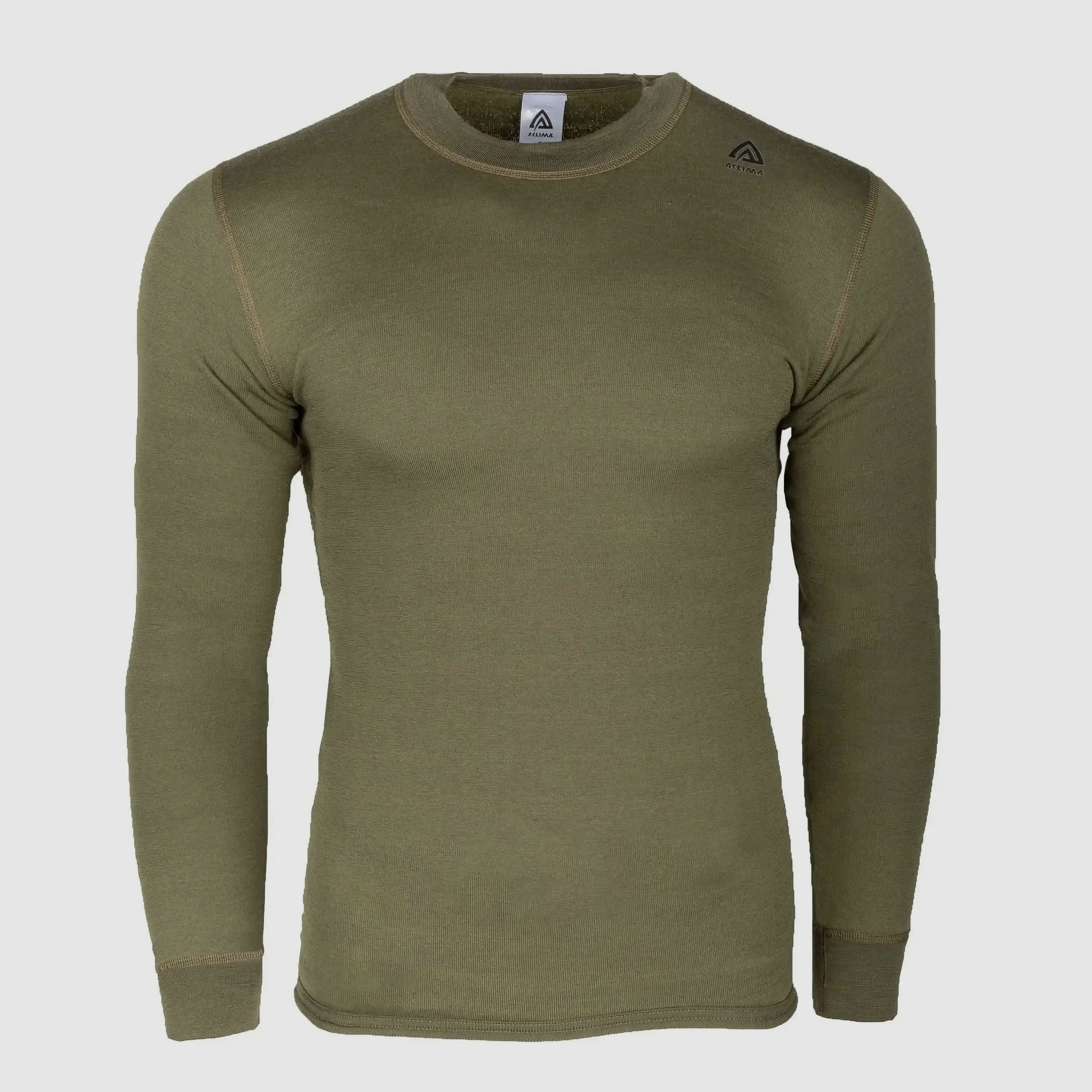 aclima Aclima Longsleeve HotWool Crew Neck - Oliva / S Uomini