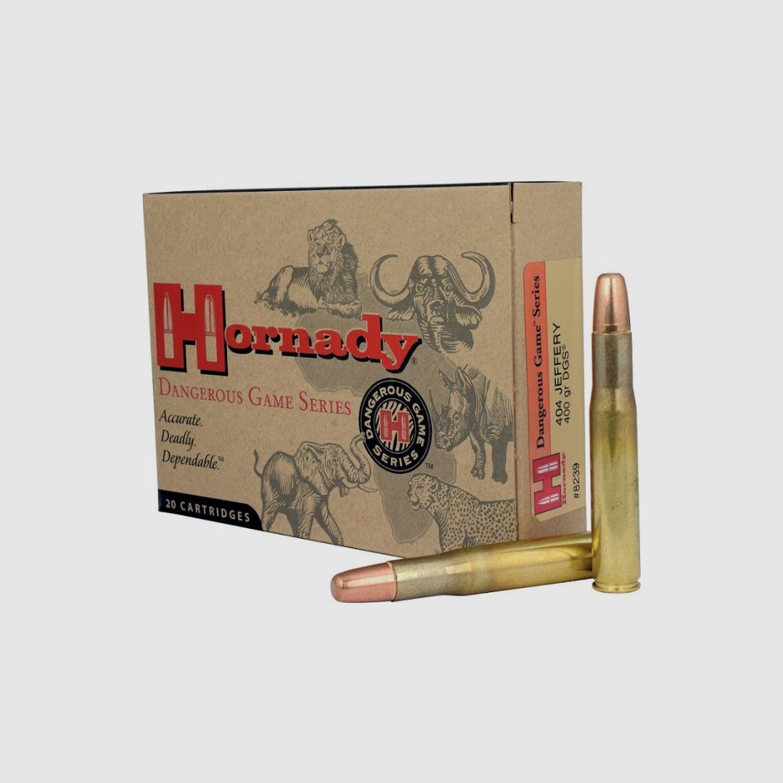 Balles Hornady Dangerous Game 404 Jeffery 423 400GR DGS