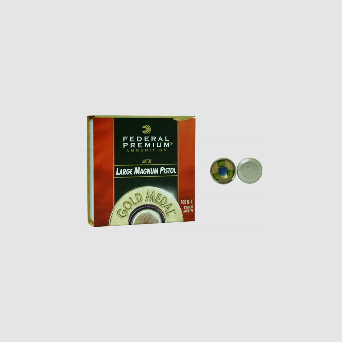 Federal Zündhütchen GM155M Large Pistol Magnum Match 100 Stück