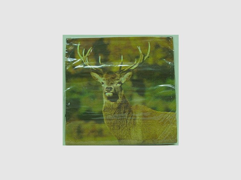 Servietten Hirsch bunt - 20stk