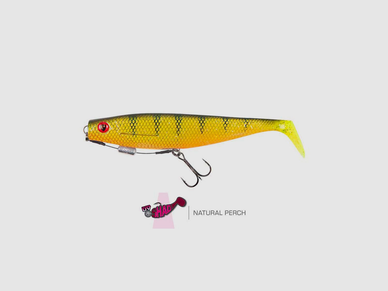 FOX RAGE – ULTRA UV PRO SHAD | LOADED SOFTBAITS | 14cm 5.5″ 24g | Natural Perch, image 1 of 2