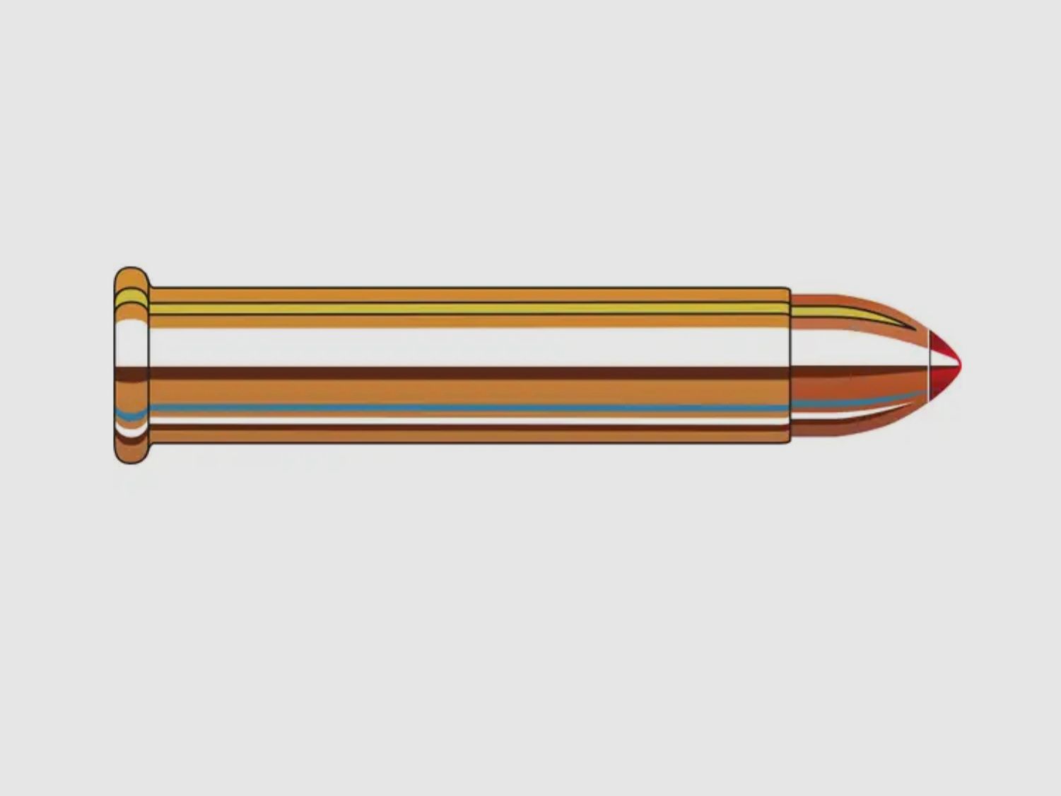 Hornady 167149 .22 WMR V-Max 1,9g 30grs. munición de rifle sin plomo