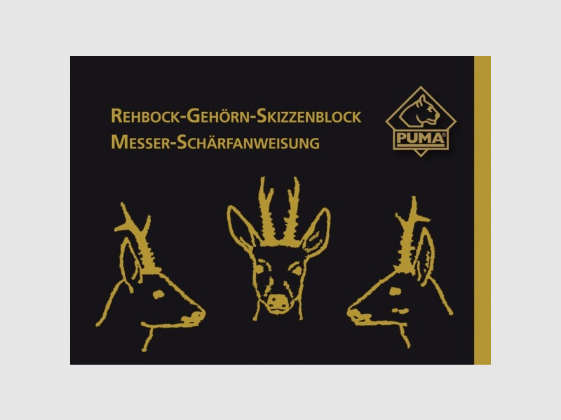 PUMA Rehbock-Gehörn-Skizzenblock