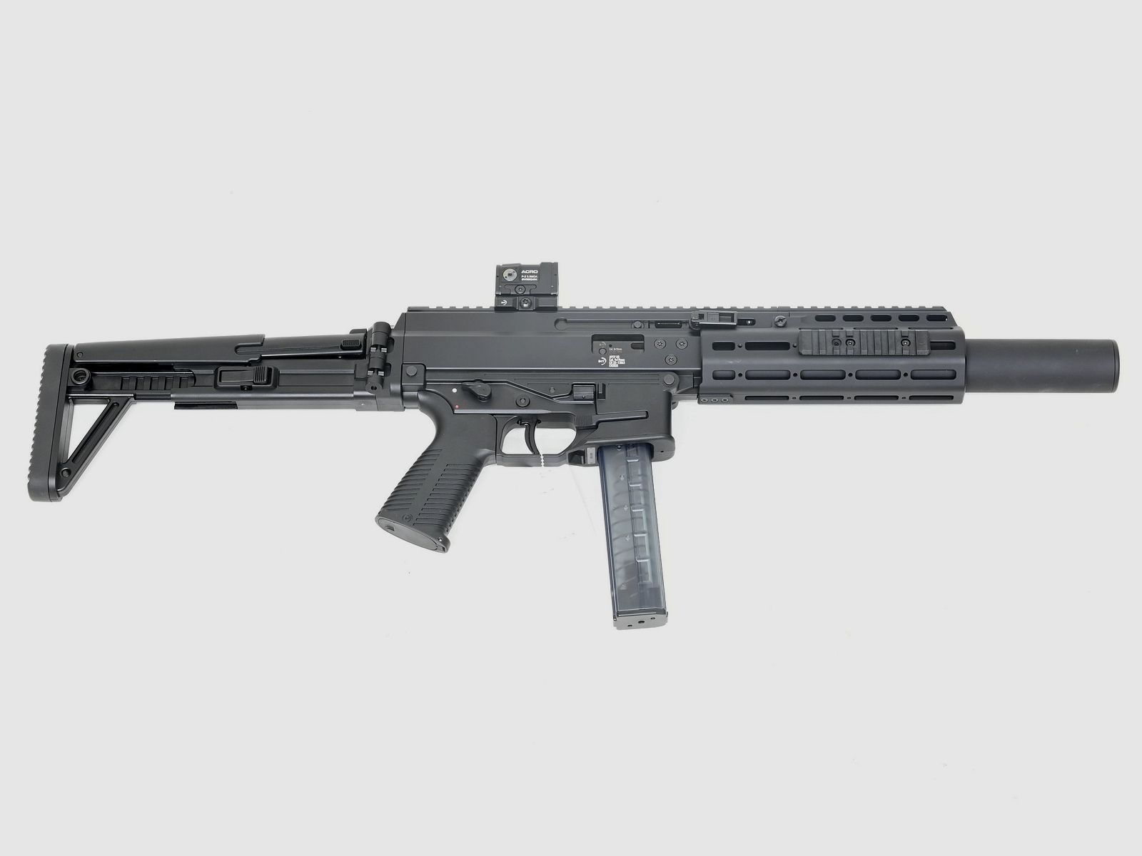 SL rifle B&T APC9 SD PRO MBT, black, 9x19, integrated suppressor, Aimpoint Acro P-2, image 3 of 3