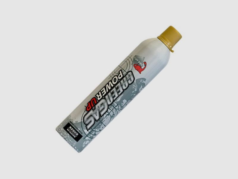 PuffDino Power Up Green Gas für Airsoft Waffen / Paintball Granaten - OHNE Silikon (560ml) 200 psi