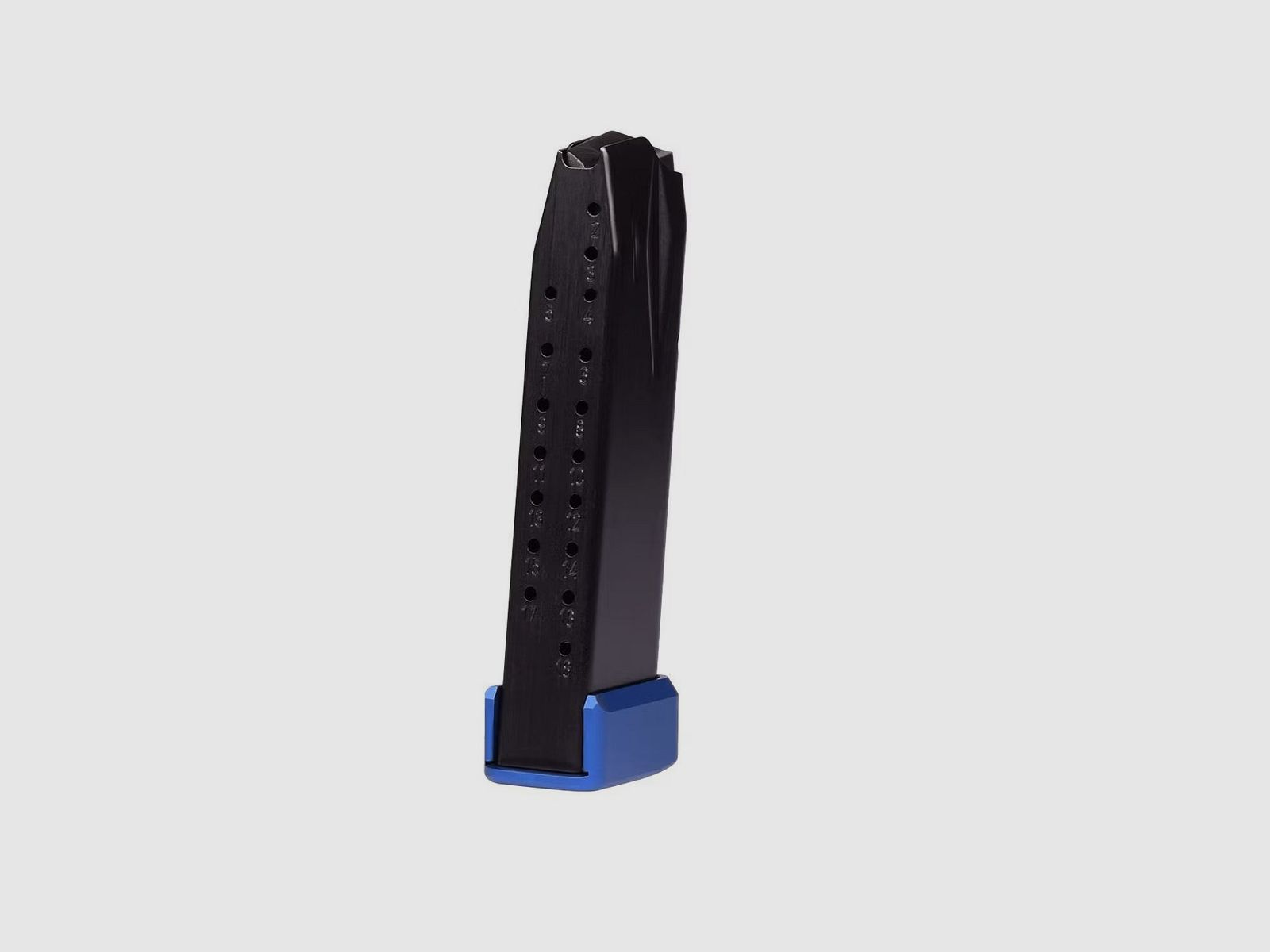 Caricatore Walther PDP Compact / Q5 Telaio in Acciaio 18 Colpi 9mm Para Base in Alluminio Blu