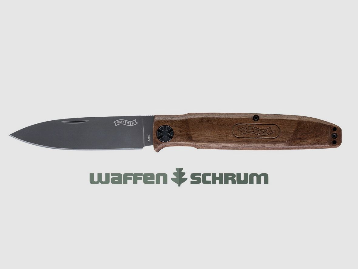 Walther Klappmesser Blue Wood Knife