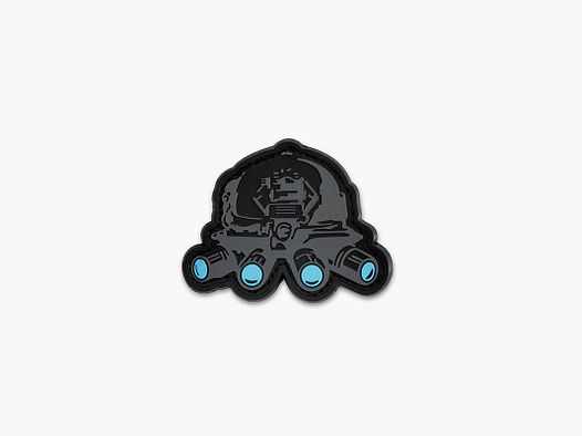 OPENLAND TACTICAL NERG – PATCH AUS GUMMI SHADOW OPERATOR | SCHWARZ