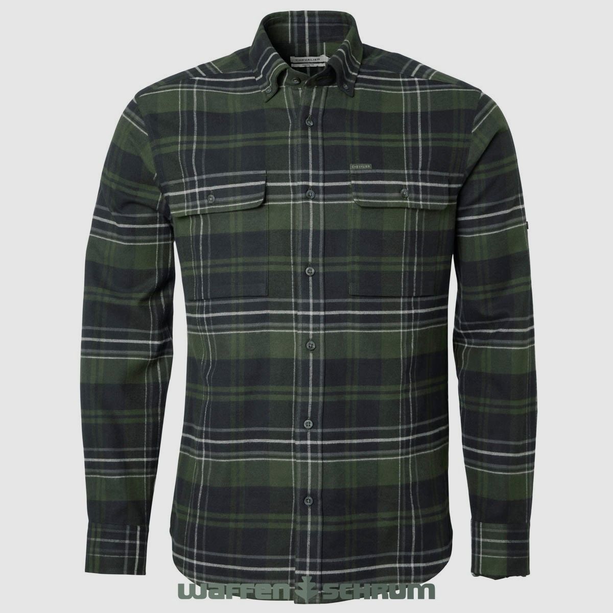Chevalier Hemd Heron Flannel October Green