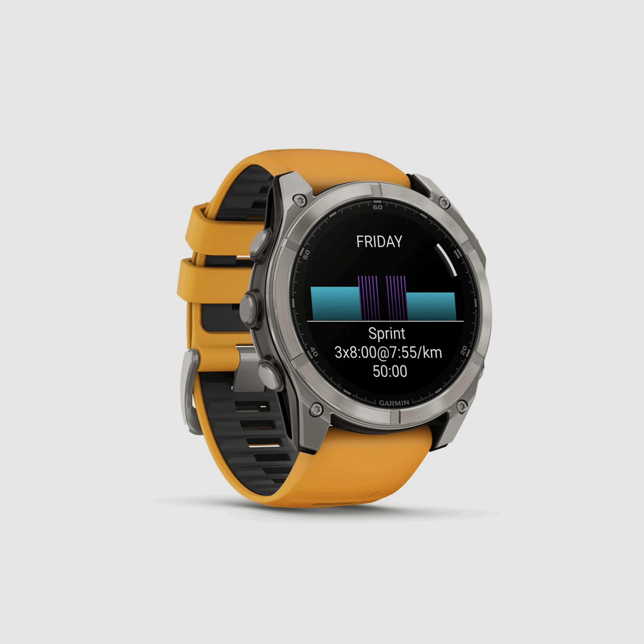 UHR – GARMIN – FĒNIX® 8 | 51MM | AMOLED | SAPPHIRE | Titan & Spark Orange, Bild 3 von 13