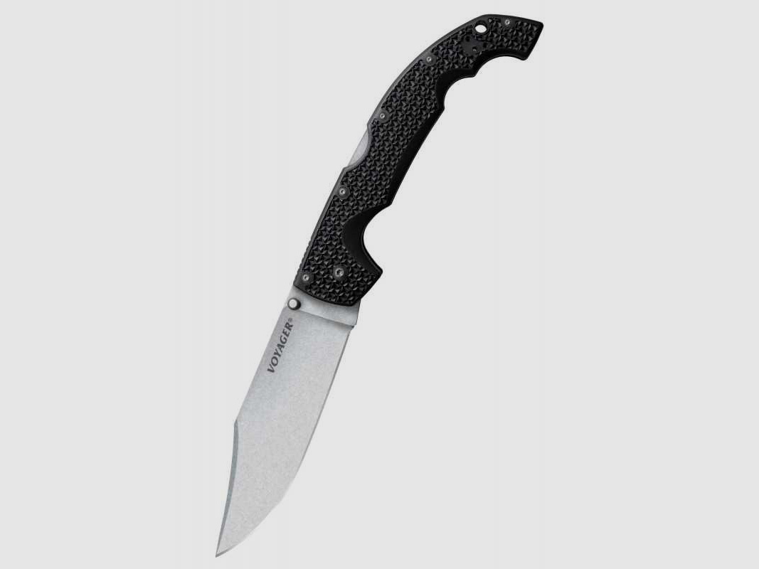 Cold Steel Voyager Clip XL Taschenmesser, Glatte Schneide, AUS 10A
