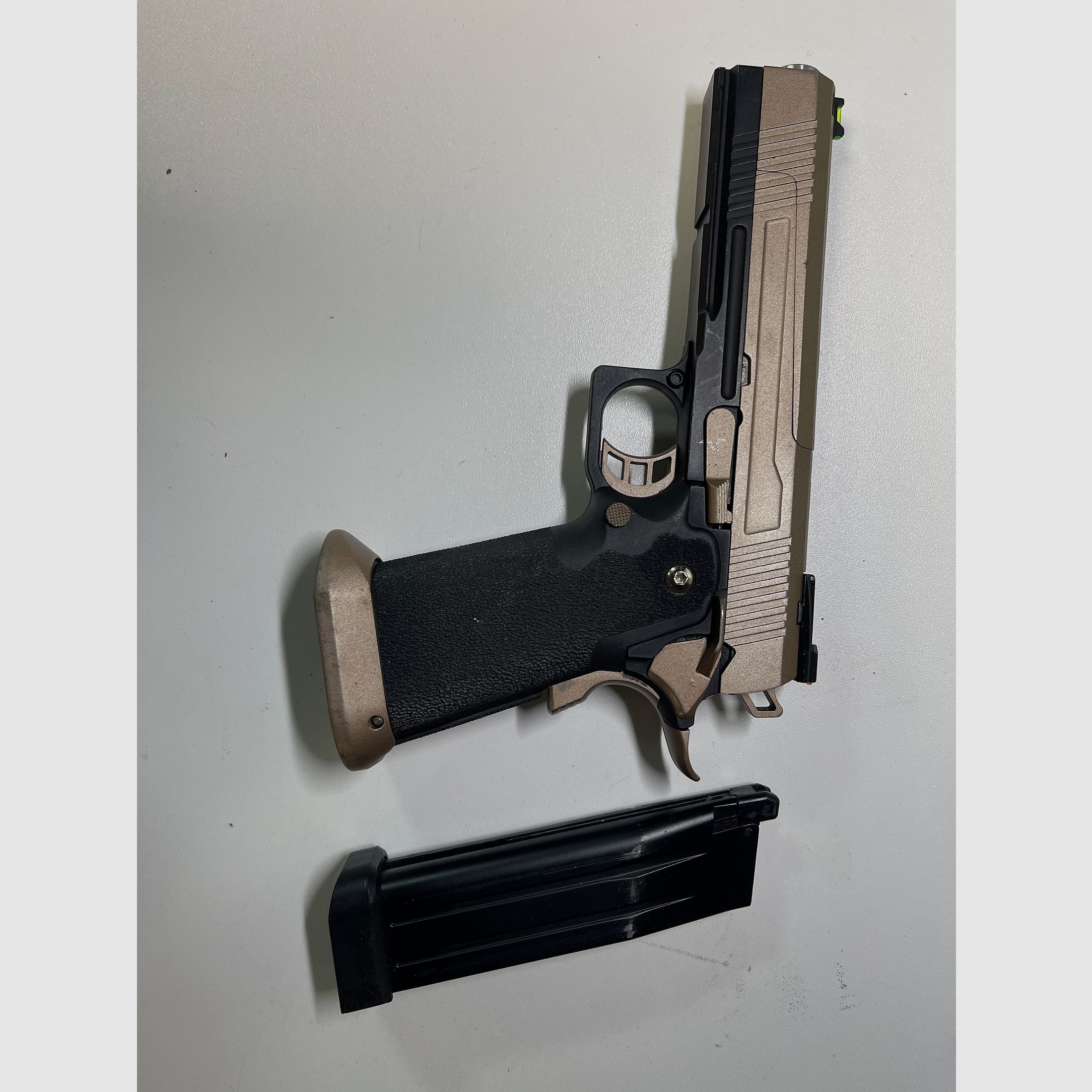 Pistola Airsoft Double Bell Hi-Capa 5.1 in metallo completo CO2BB 6mm BB bicolore