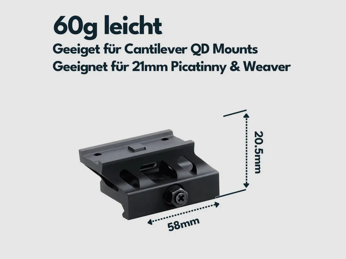 Vector Optics MAV-QD10 QD-Riser – 20,5 mm Picatinny, Bild 2 von 4
