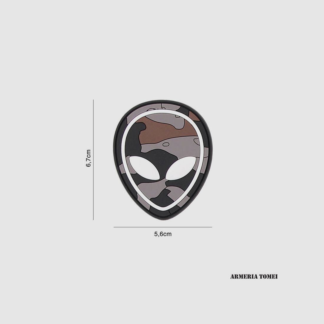 PATCH – 3D PVC ALIEN BLACK CAMO #2134