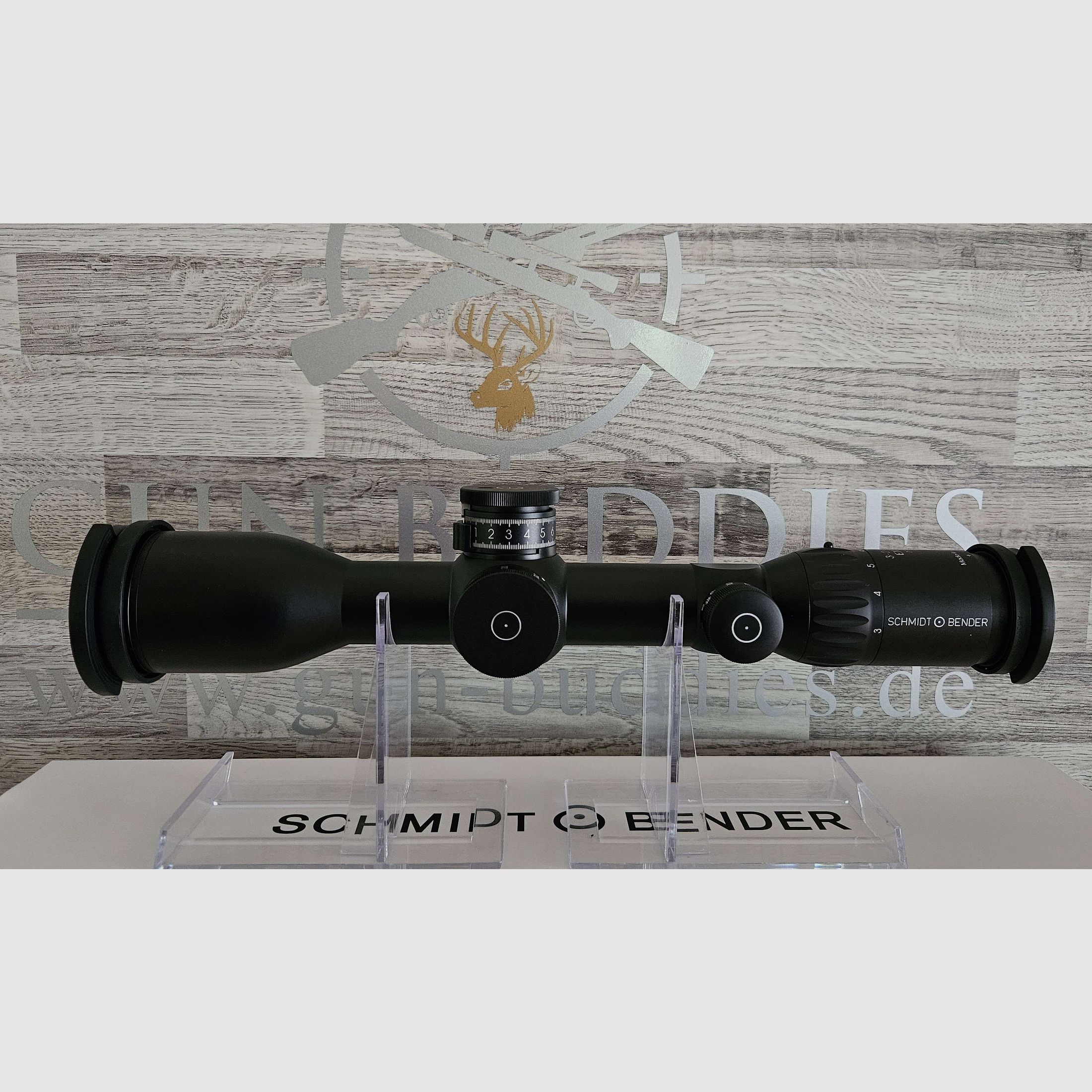 Schmidt & Bender EXOS 3-21x50 Absehen D7 mit Leuchtpunkt + ASV ST II-B LT - Neuware vom Fachhandel