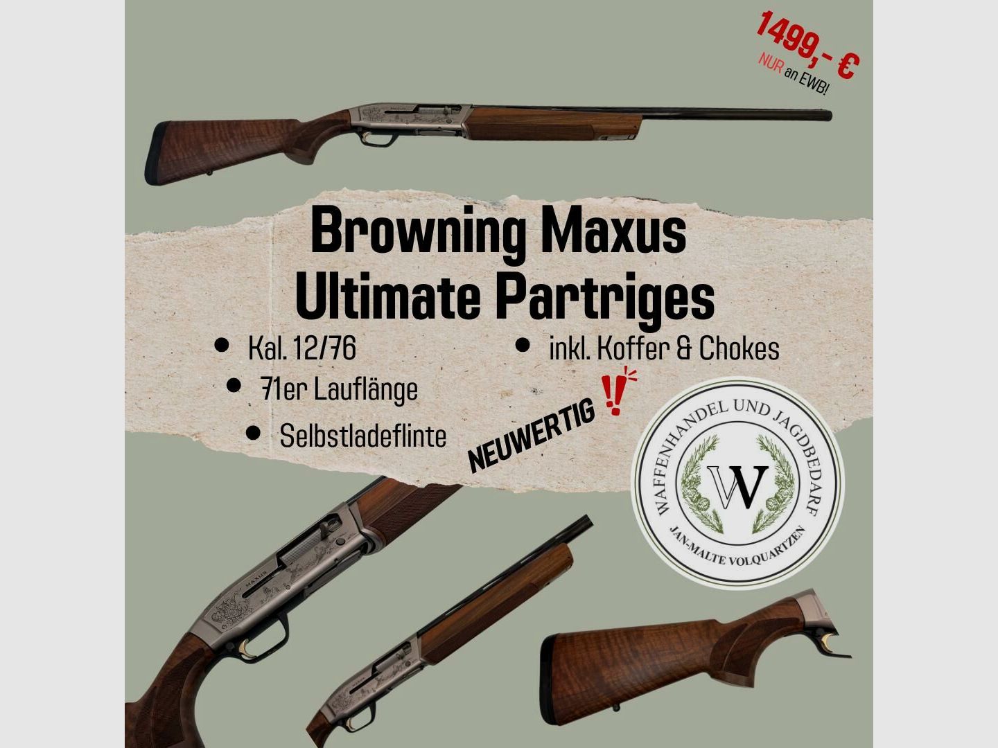 Browning Maxus Ultimate Partridges