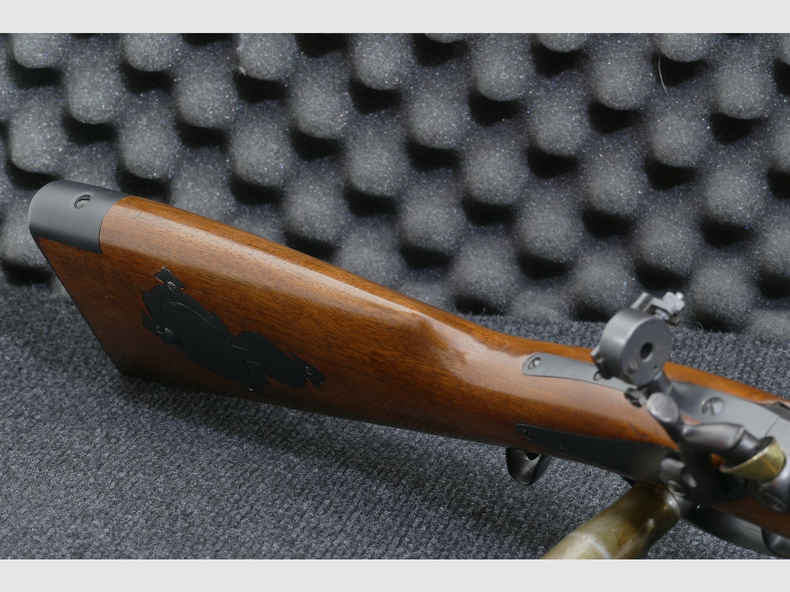 Davide Pedersoli Vorderlader Gewehr Tryon Rifle (Model S.229) uitvoering Creedmoor, .45 zwartkruit, zeer goed onderhouden