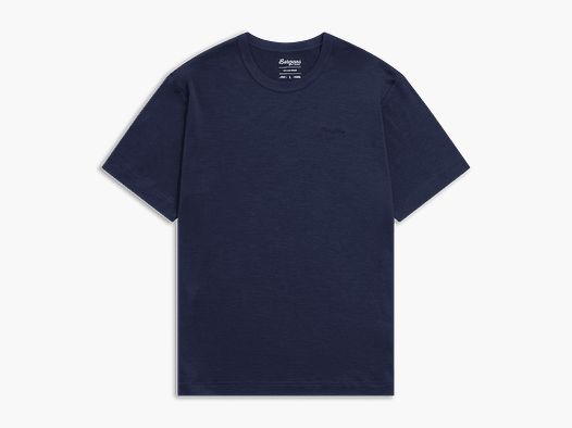 Bergans Logo Merino Tee Men Navy Blue L