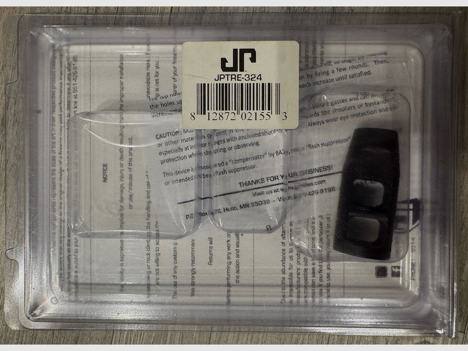 JP compensator caliber .30 for thread 5/8"-24TPI
