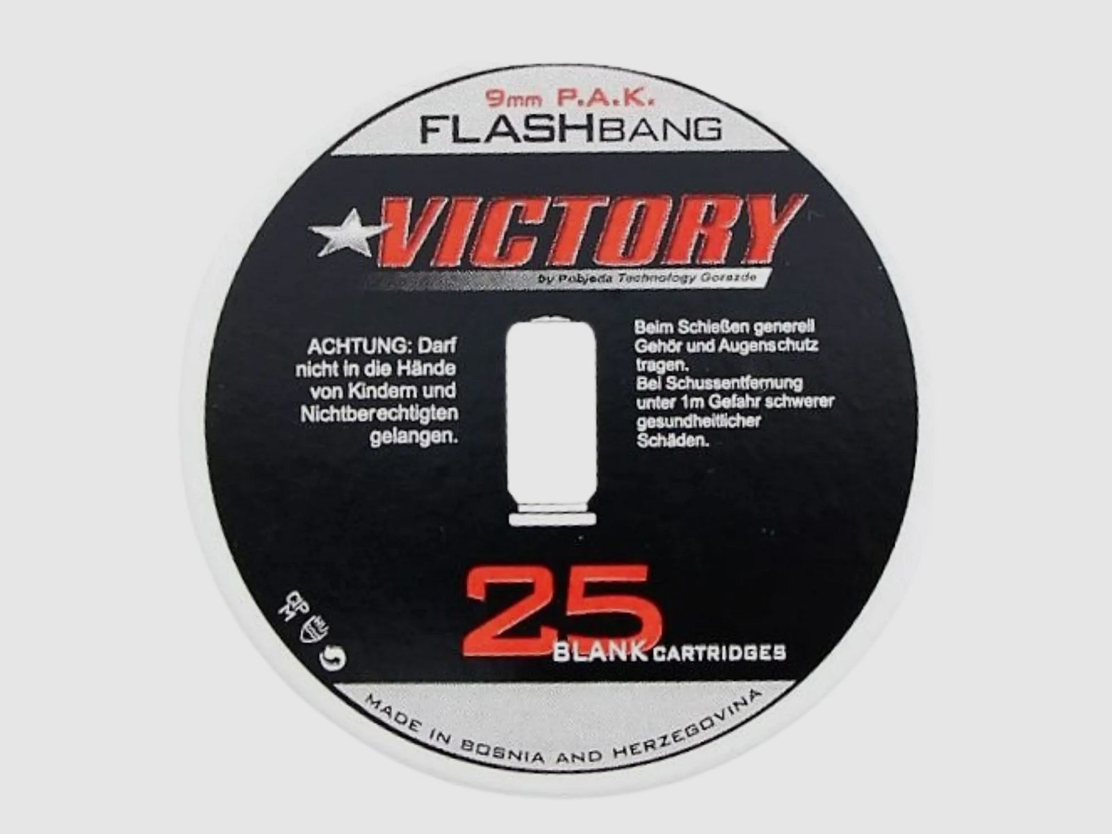 Victory Flashbang Blitz Platzpatronen 9mm PAK