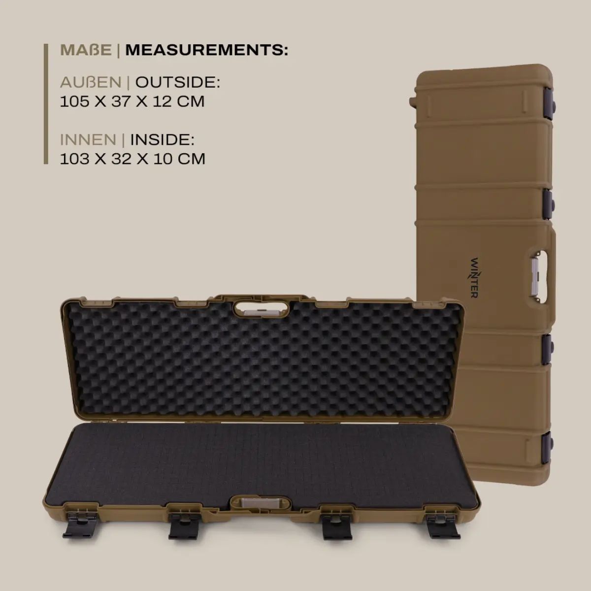 Winter Rifle Case Coyote 103 cm