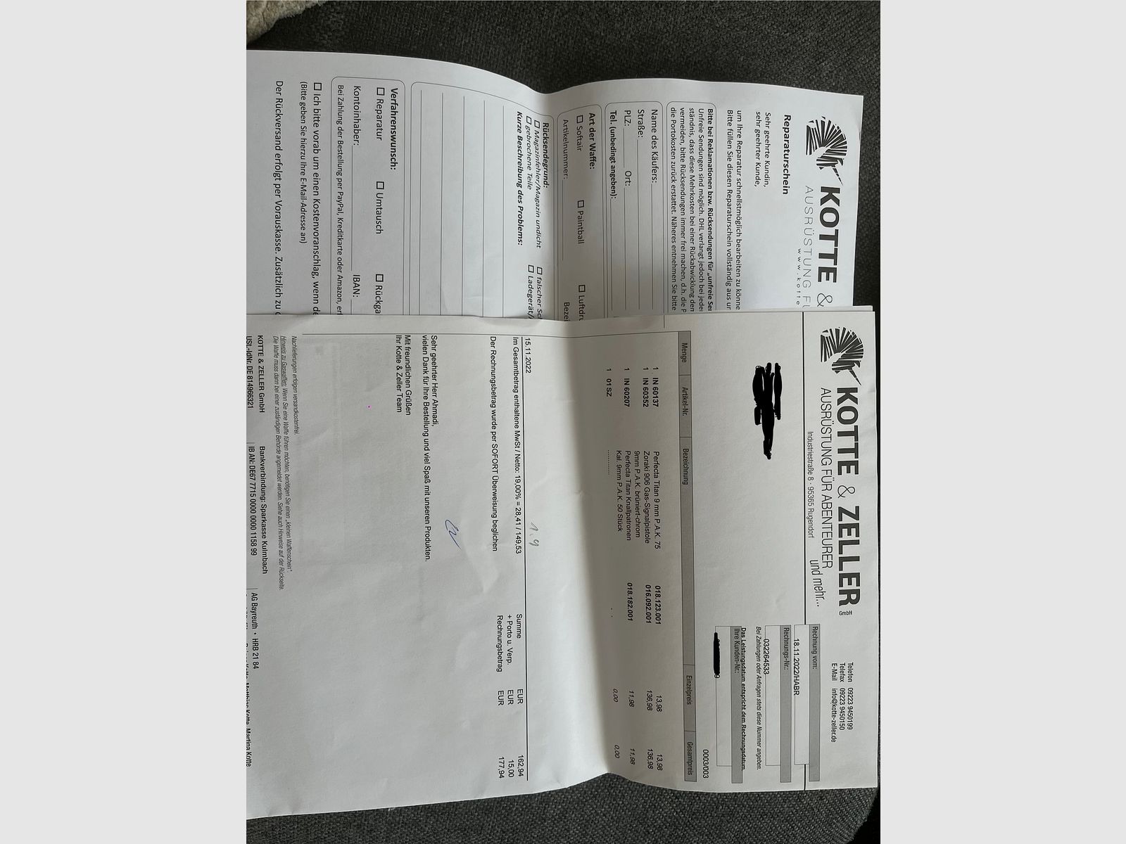 Nie używana Zoraki 906 pistolet gazowy-sygnalizacyjny