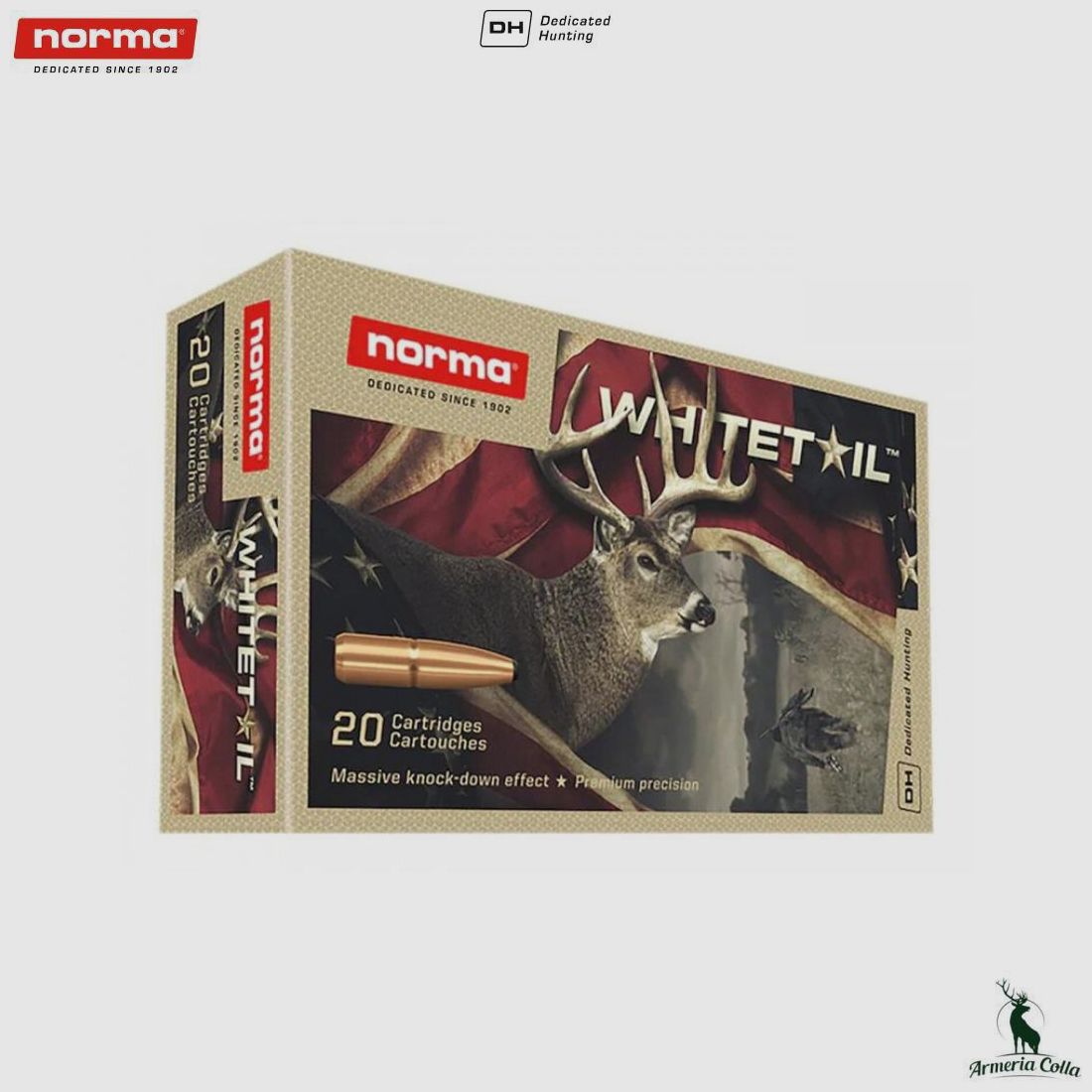 Norma Munitionen Whitetail Kal. .308 Win. 180 gr. Art. 20177592