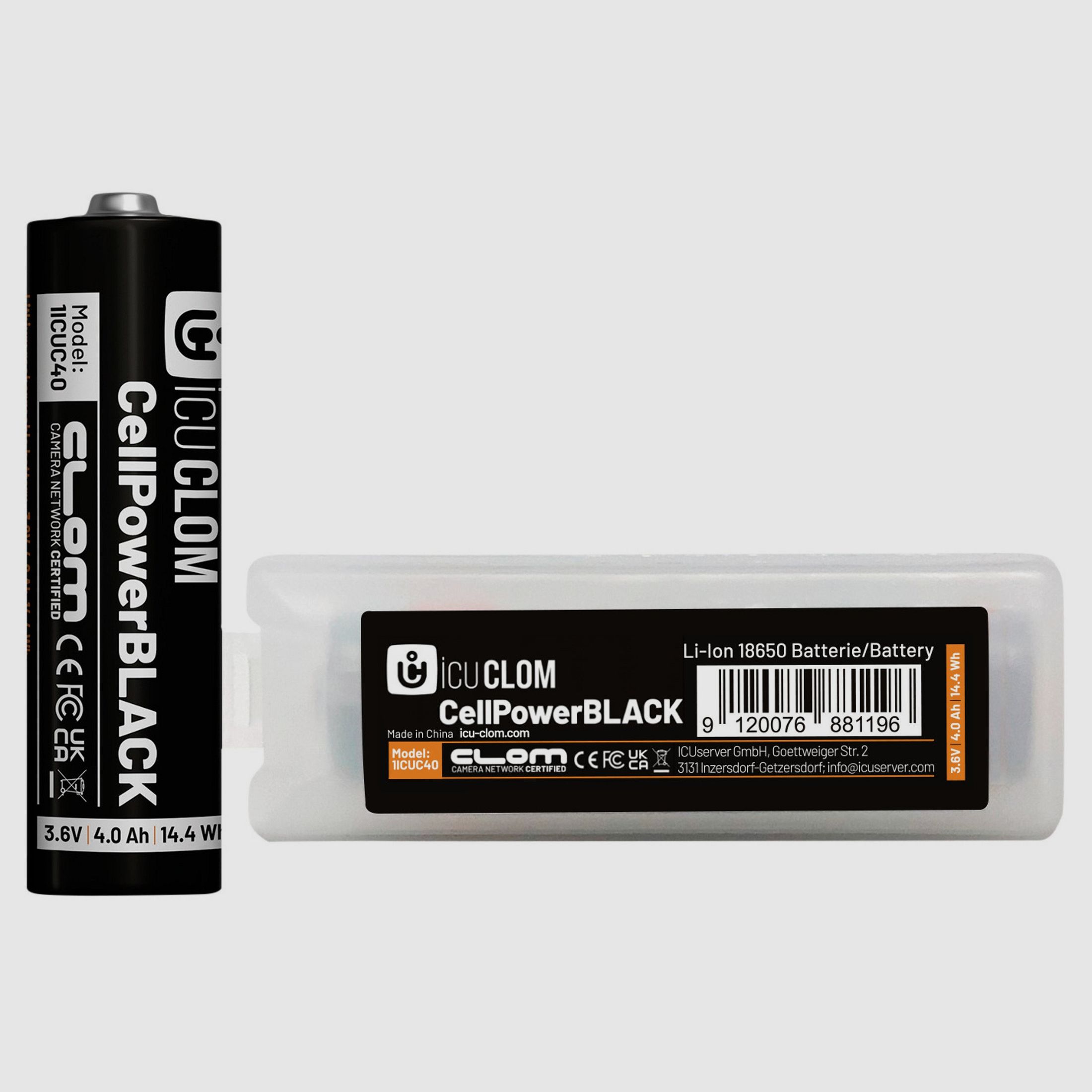 ICU Akku Clom CellPower Black