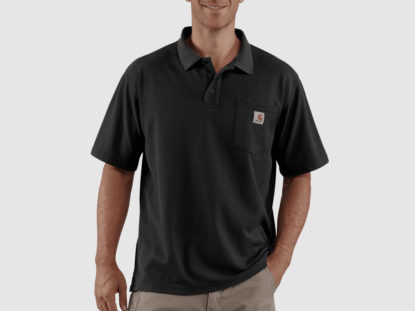 Carhartt Loose Polo Men Black XS