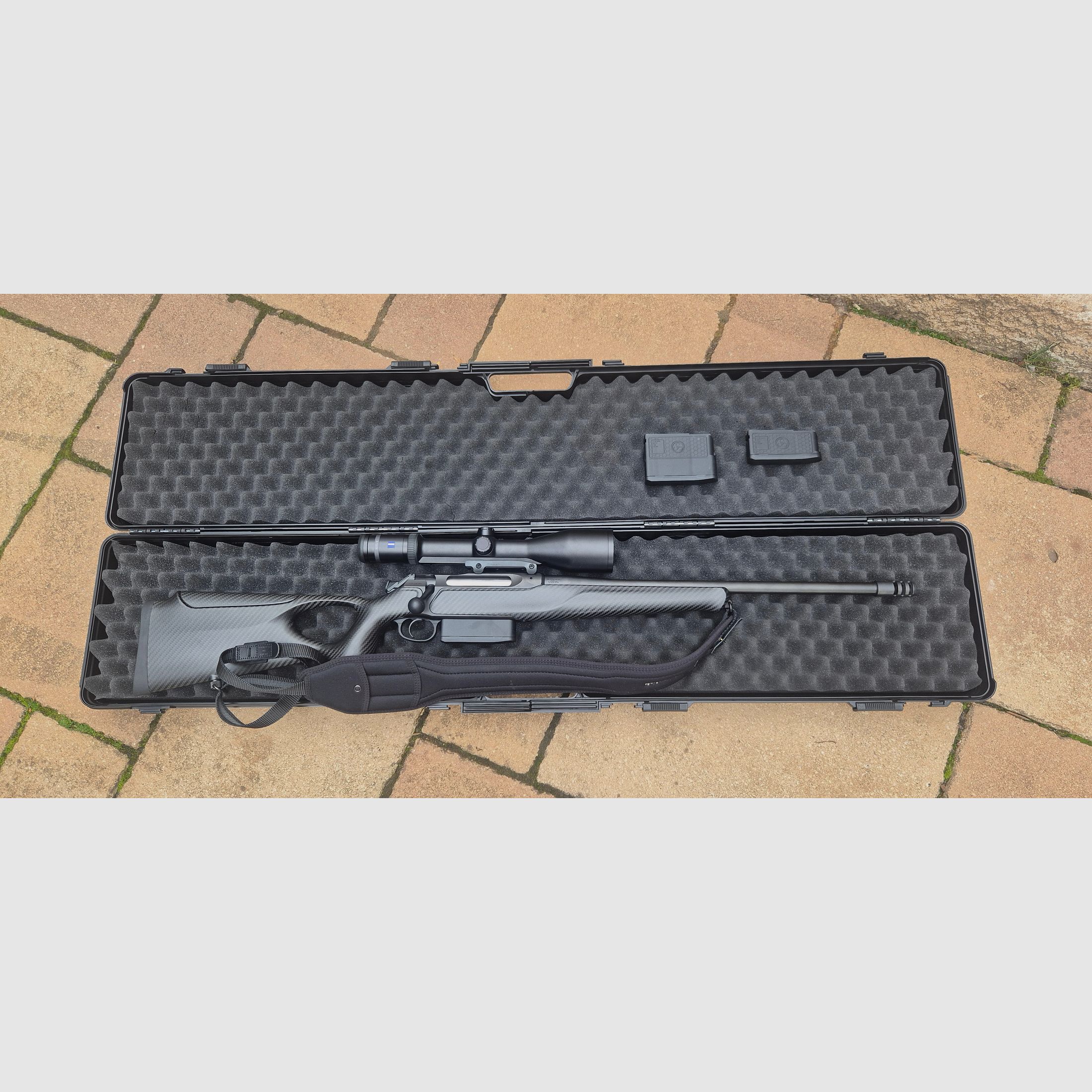 as-new repair rifle Sauer 505 Synchro XTC 30-06 Sp. with Zeiss riflescope and accessories