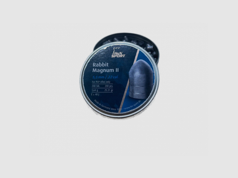 H&N RABBIT MAGNUM II DIABOLOS - 5.5 MM ROUND HEAD - 200 PIECES