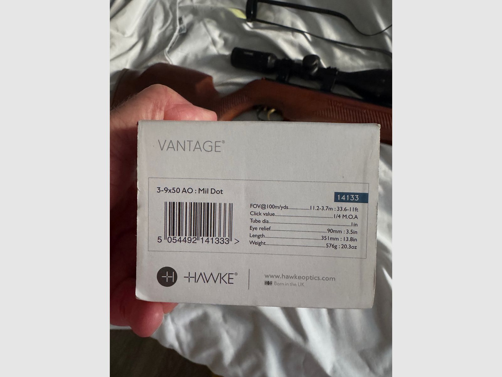 Weihrauch HW 97 Kaliber 5,5 5.5 HAWKE Zielfernrohr Futteral Zubehör