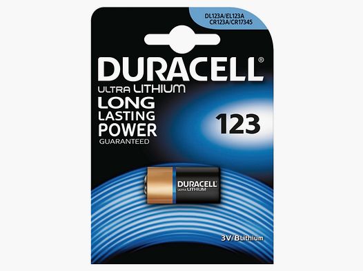 Bateria Duracell CR123, 3,0 V