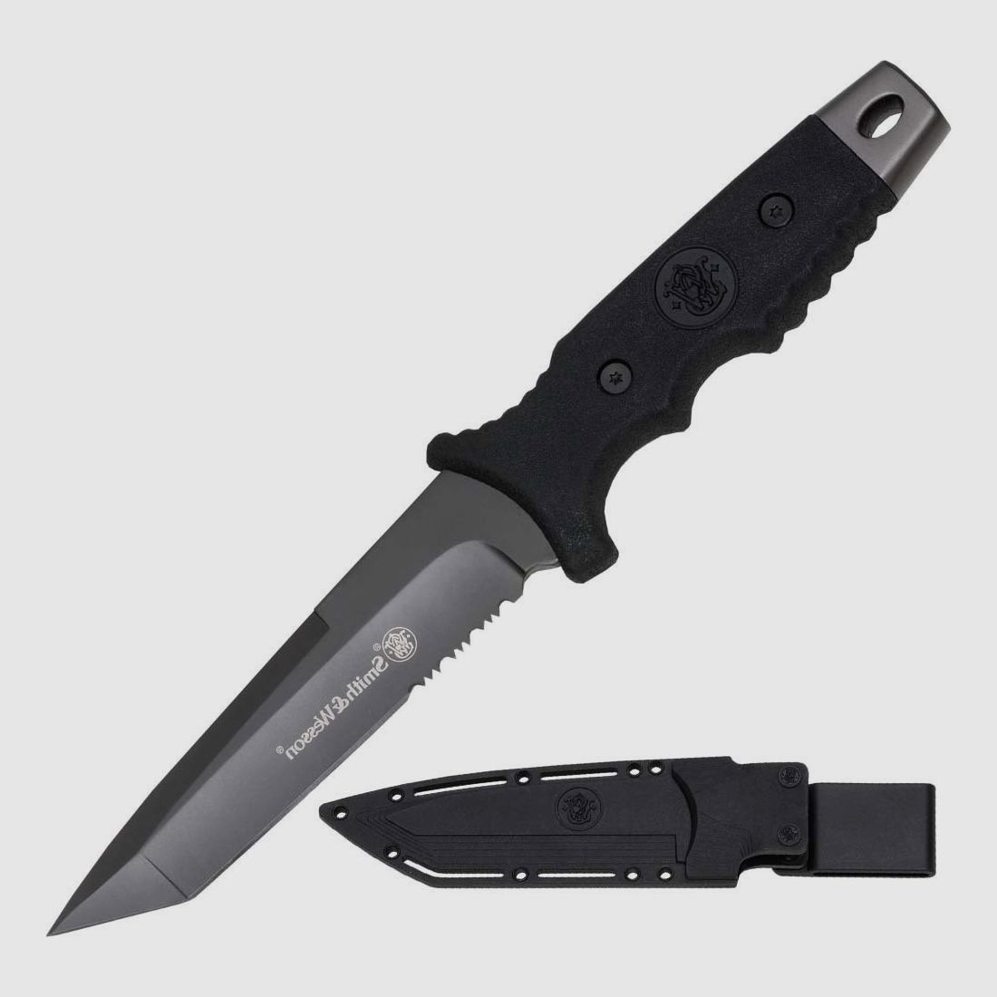 Tanto knife including plastic sheath