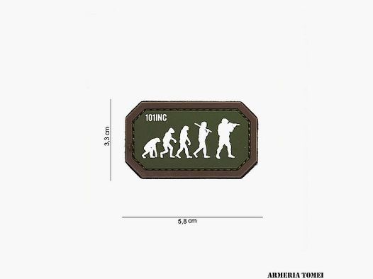 PATCH – 3D PVC AIRSOFT EVOLUTION GREEN / BROWN #14072
