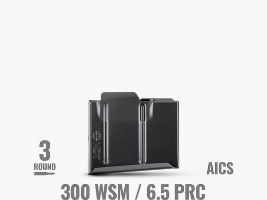 Metal magazine 300WSM / 6.5 PRC MDT AICS – 3+1 cartridges
