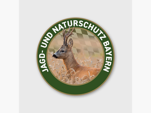 Reusable stickers "Hunting and Nature Conservation" Roe Deer Bavaria
