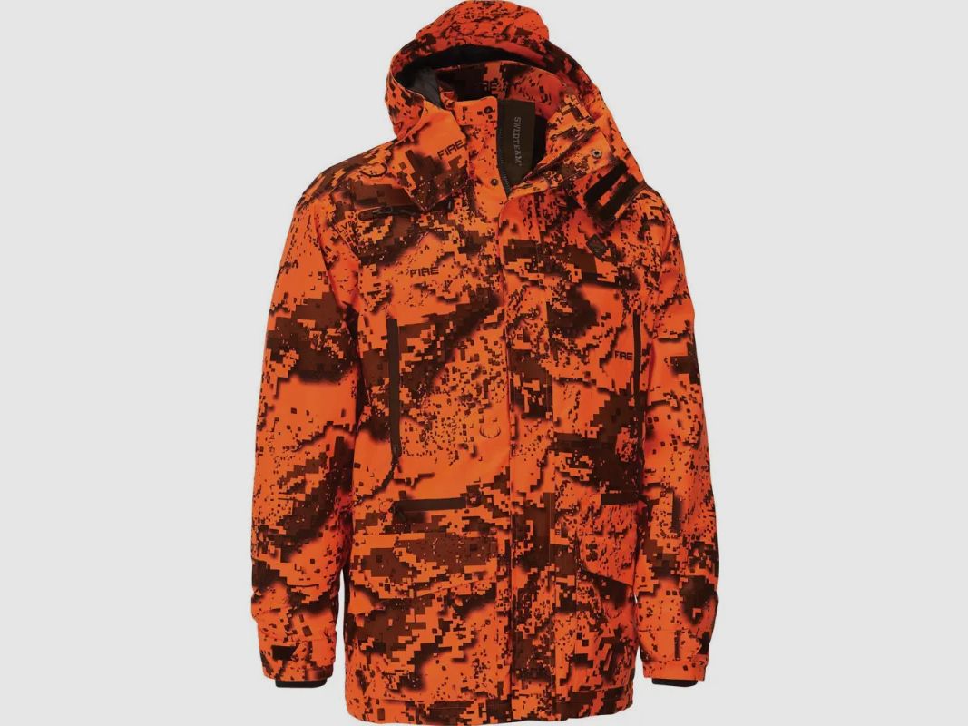 Isolierte Polyester-Camo-Jacke Orange, Bild 2 von 17